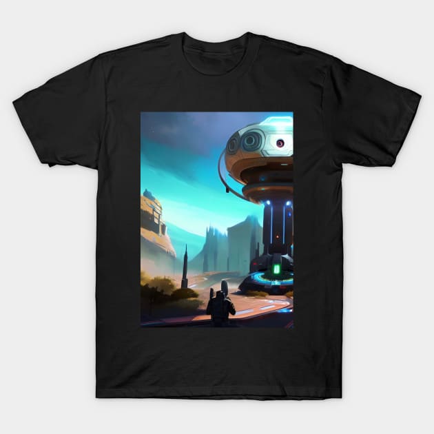 SPACE TELEPORTATION STRUCTURE T-Shirt by sailorsam1805